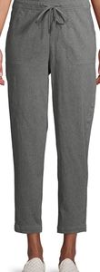 Time and Tru Women's Pull on Knit Drawstring Pants, Grey Size XL